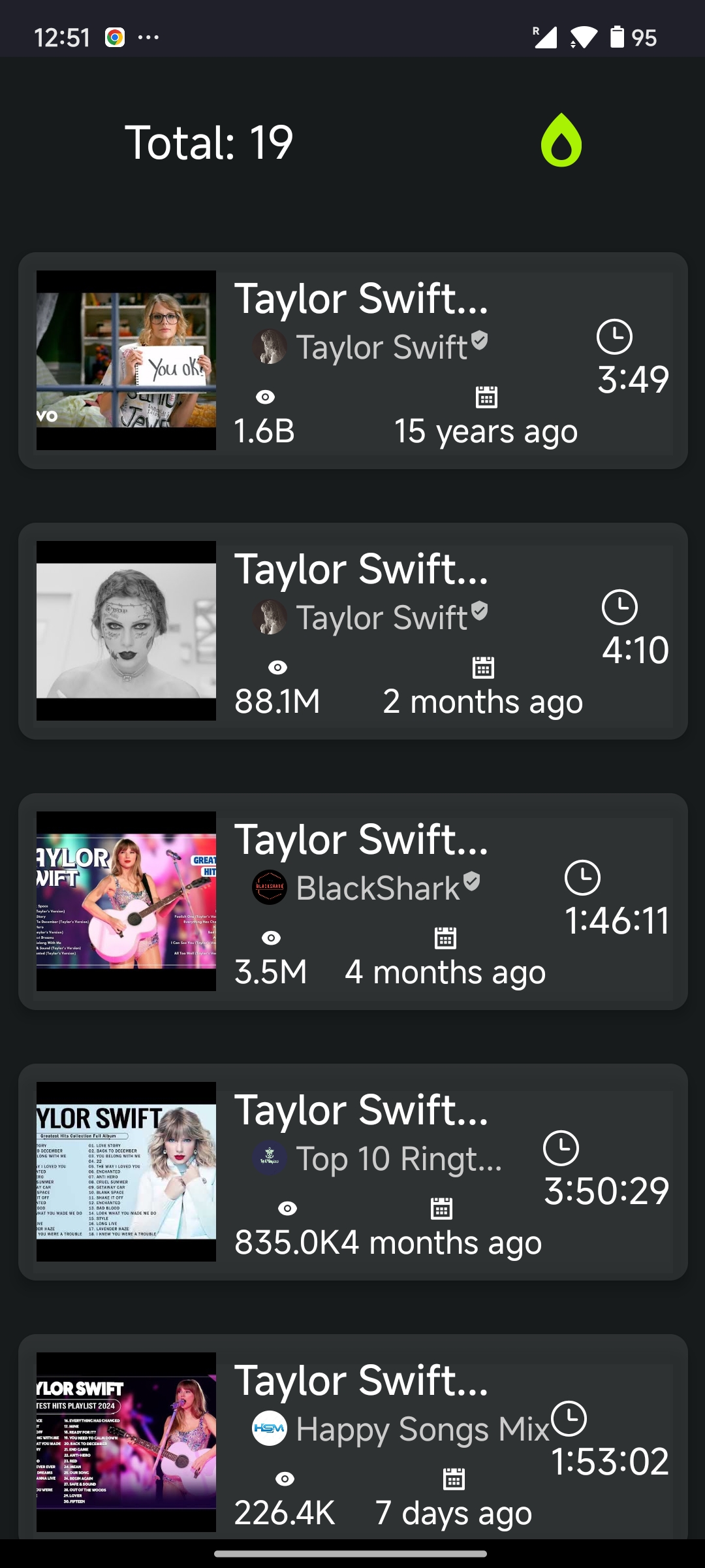 Search Result Screen